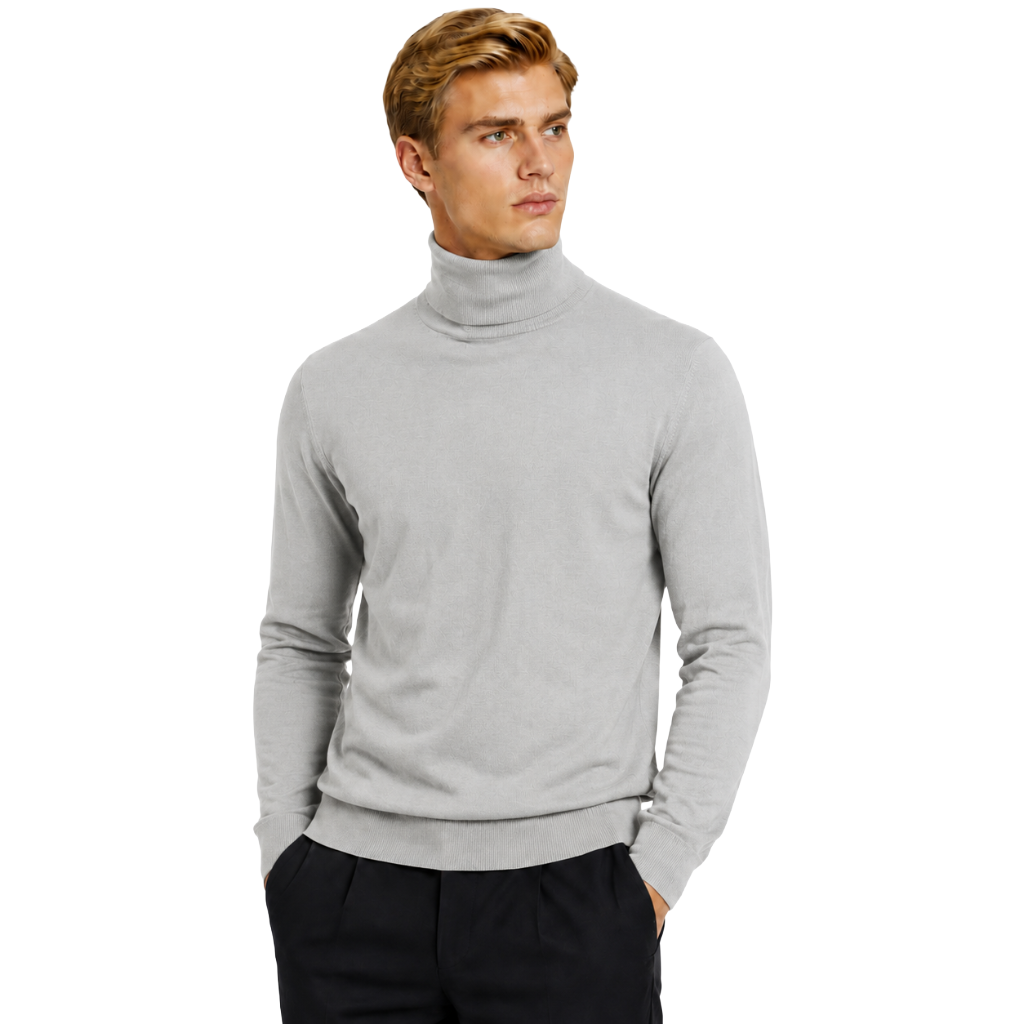Alpha Studio Men Knit Ciclista Silk Cashmere Grey