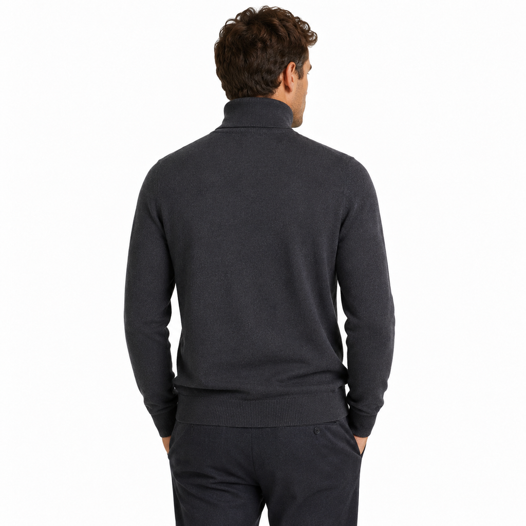 Alpha Studio Men Knit Ciclista High Neck Grey