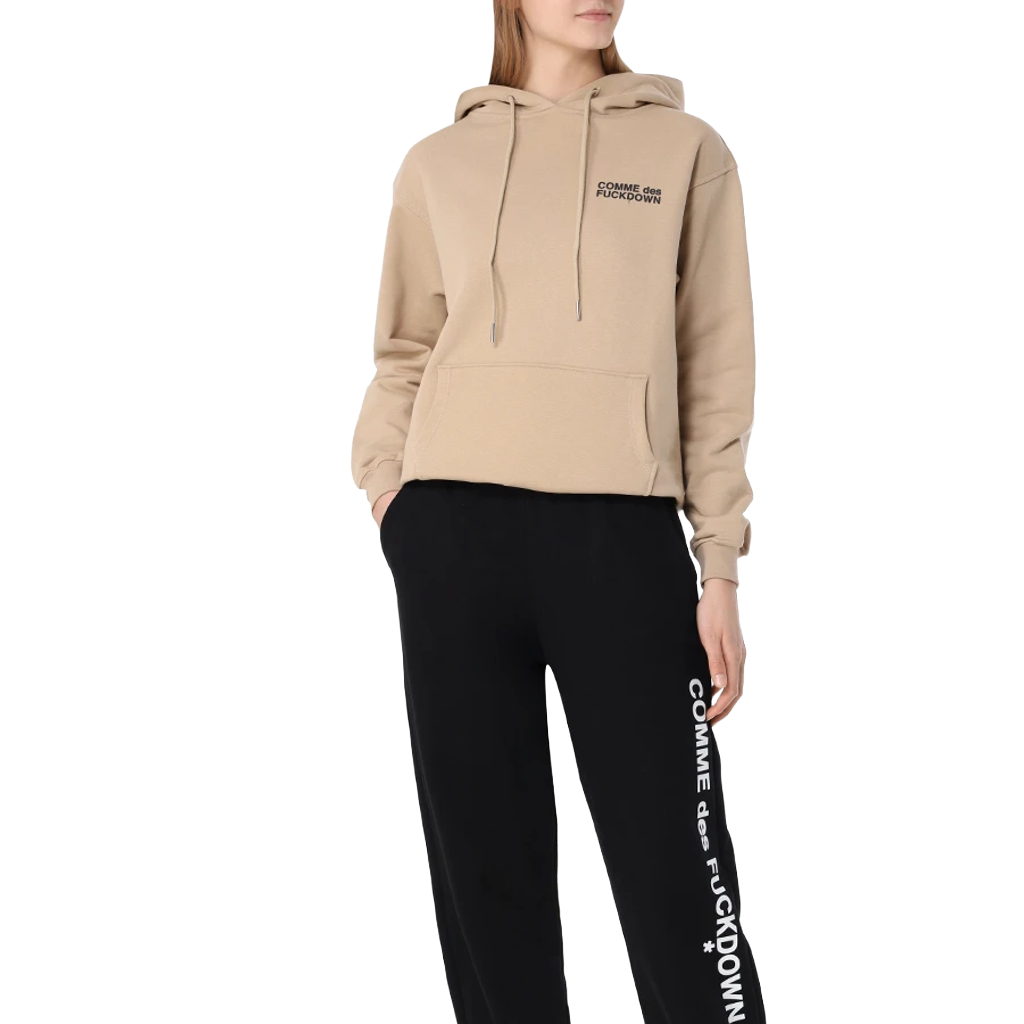 Comme Des Fuckdown Women Sweatshirt Hooded Brown