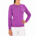 Emilio Romanelli Women Knit Cashmere Crew Neck Purple