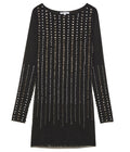 Patrizia Pepe Women Dress Tulle Strass Black