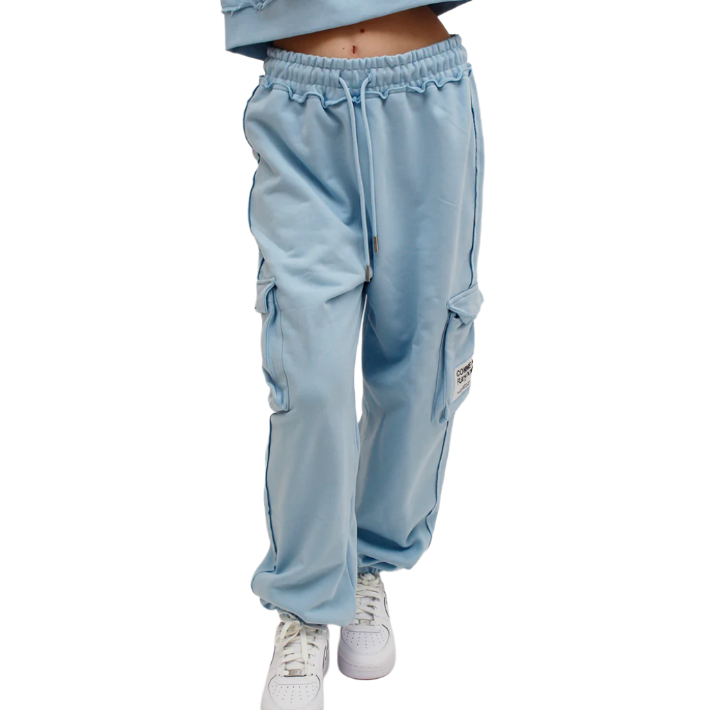 Comme Des Fuckdown Women Trousers Azzurri Light Blue