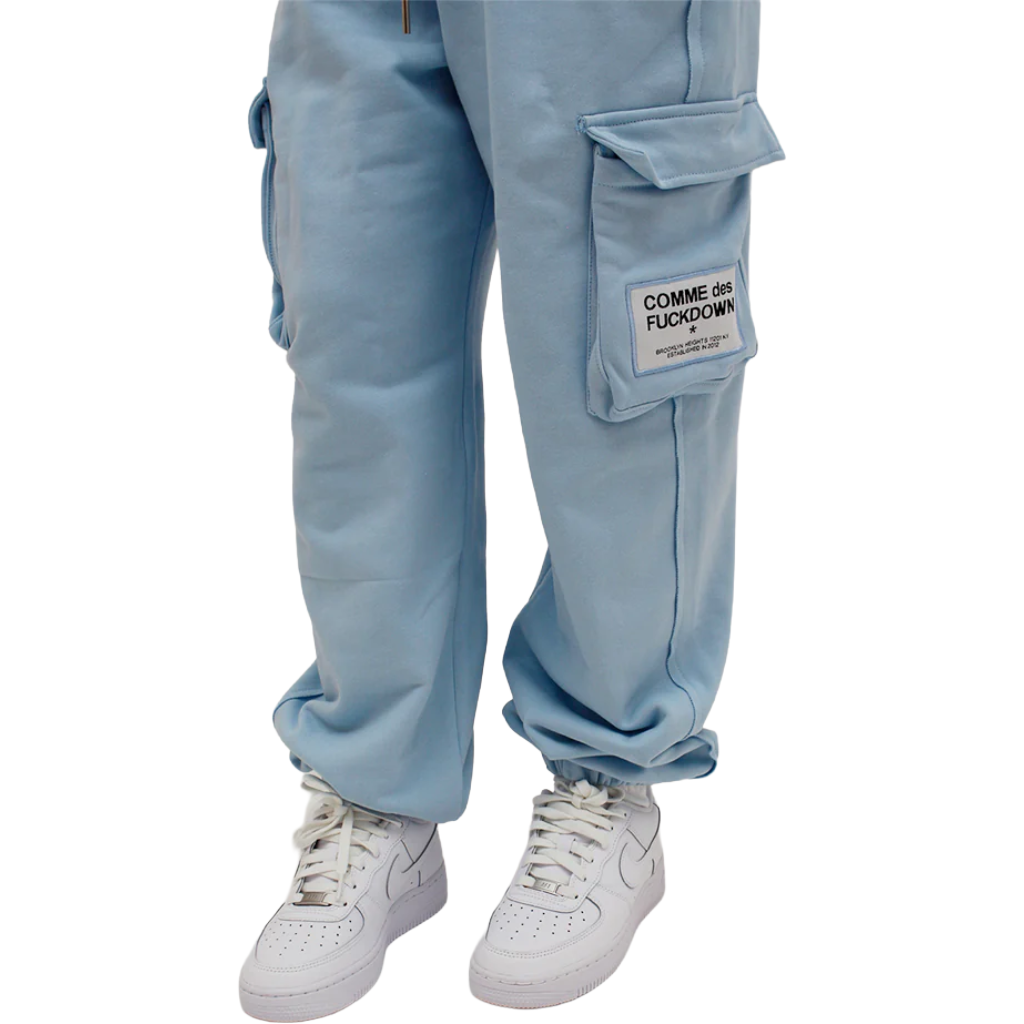 Comme Des Fuckdown Women Trousers Azzurri Light Blue