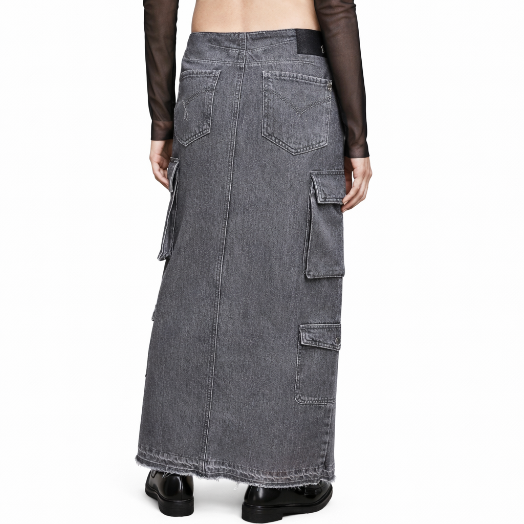 Patrizia Pepe Women Skirt Denim Grey