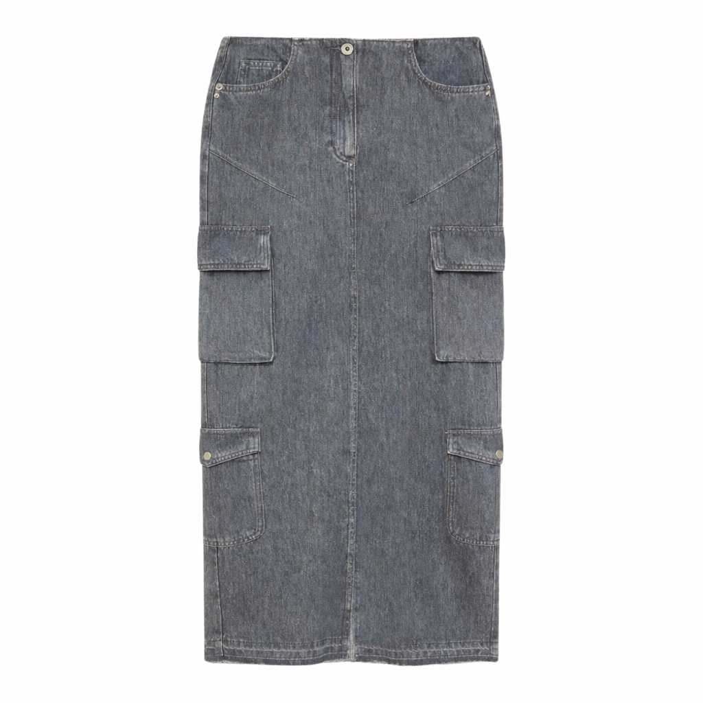 Patrizia Pepe Women Skirt Denim Grey