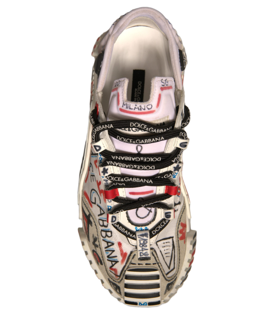 Dolce & Gabbana Women Sneakers Graffiti Milano White