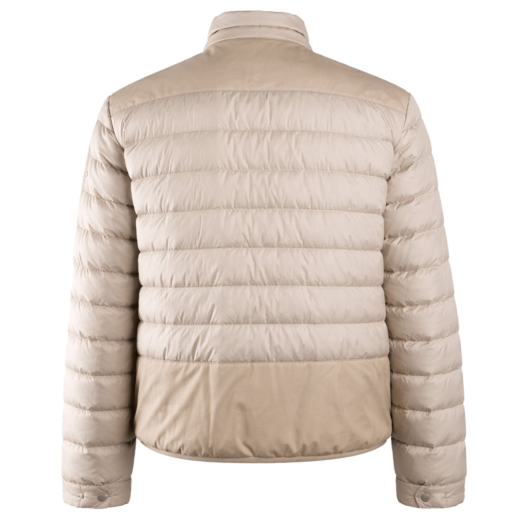 Add Men Down Jacket Quilted White