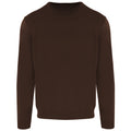 Malo Men Crew Neck Blend Cashmere Moro Sweaters Brown