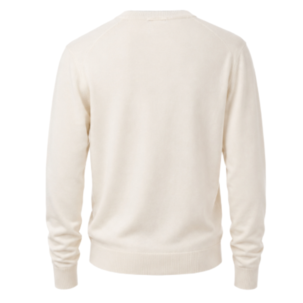Alpha Studio Men Knit Doppio Neck Beige
