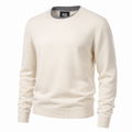 Alpha Studio Men Knit Doppio Neck Beige