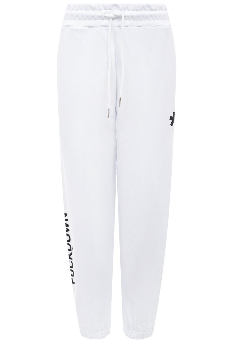 Comme Des Fuckdown Women Trousers Sweatshirt White