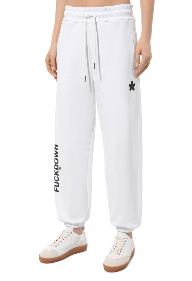 Comme Des Fuckdown Women Trousers Sweatshirt White