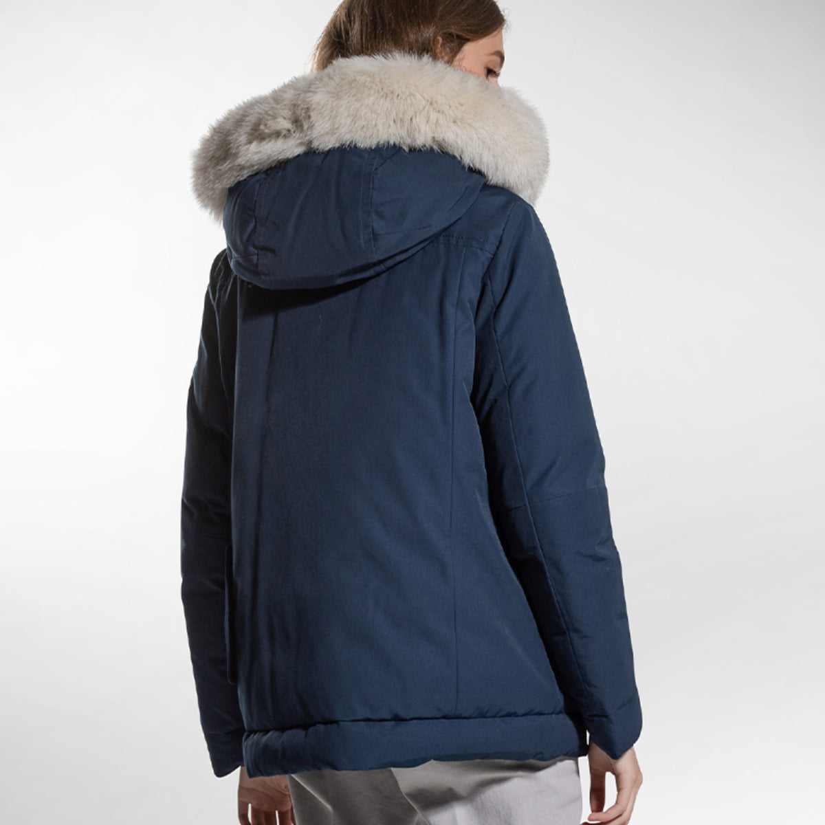 Peuterey Women Parka Padded Pelo Blue