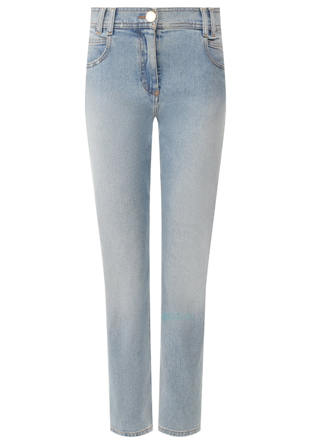 Balmain Women Jeans Regular Light Blue