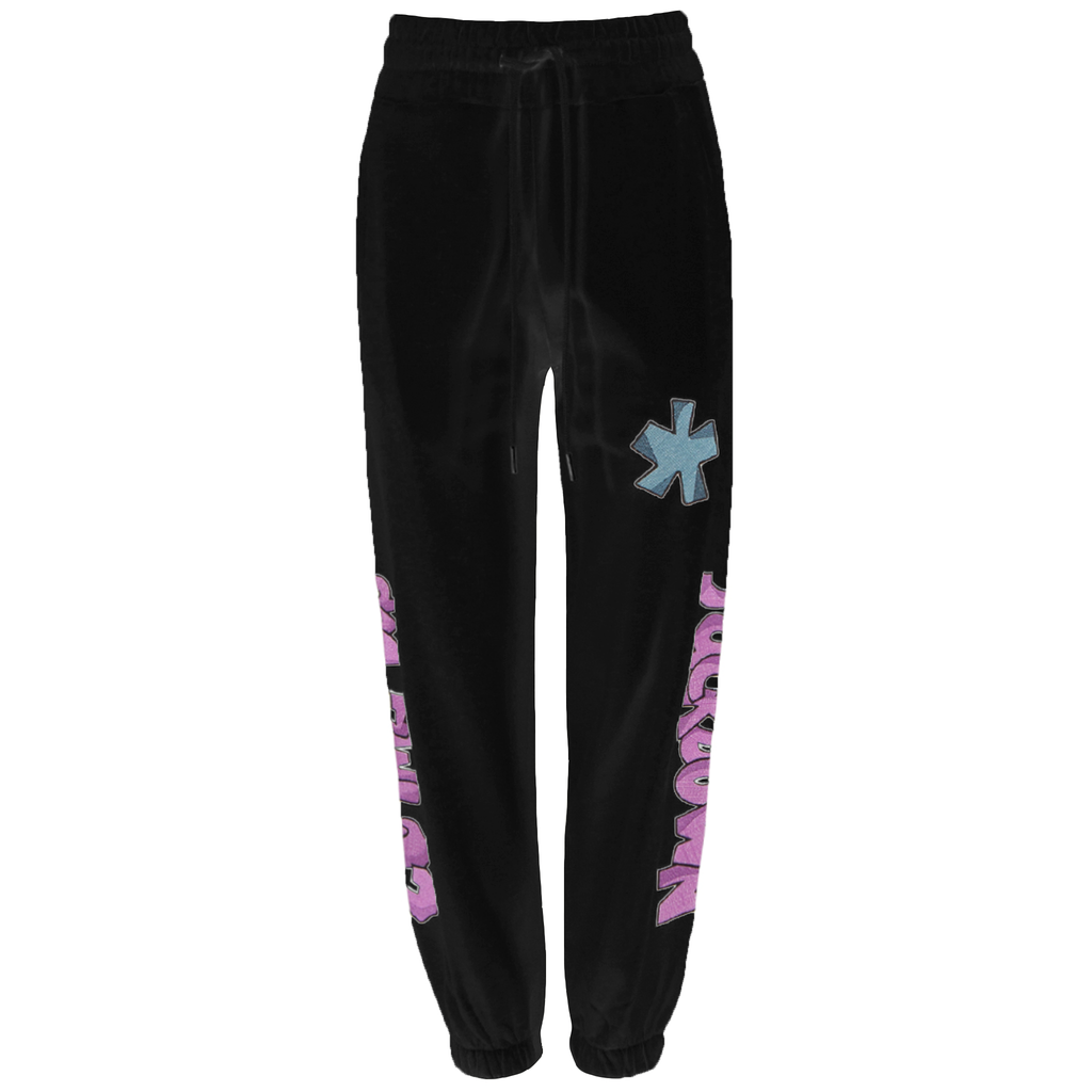 Comme Des Fuckdown Women Trousers Sweatshirt Embroidered Black