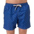 MC2 Saint Barth Men Micro Patterned Ornamental Tie Blue