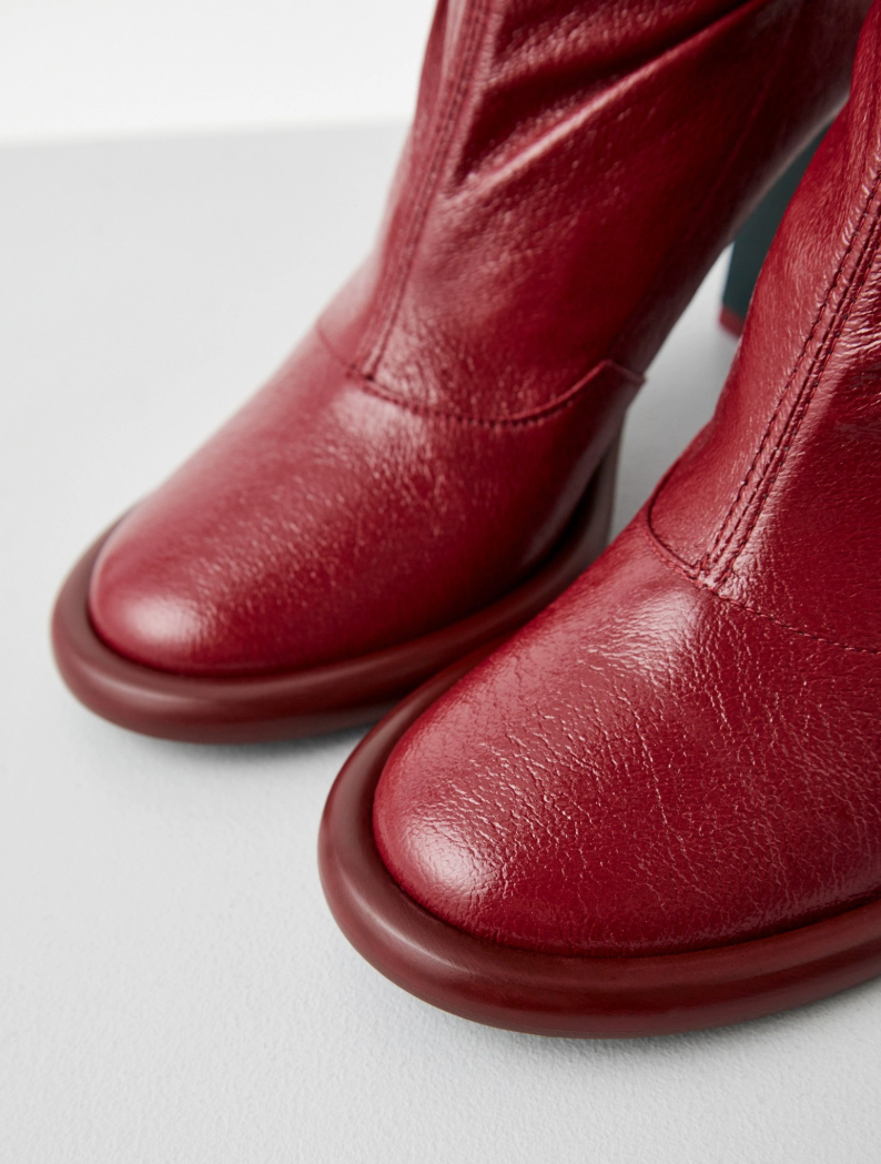 Patrizia Pepe Women Boots Vinyl Red