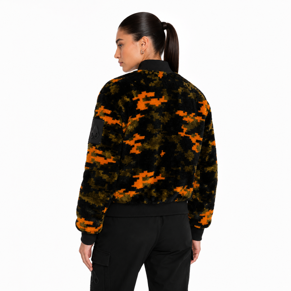 Moose knuckles Women Bomber Fur Camouflage