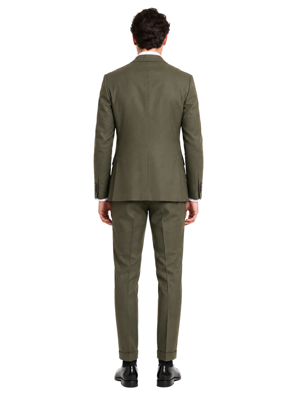 Ermenegildo Zegna Fabric Men Suit Wool Army Green