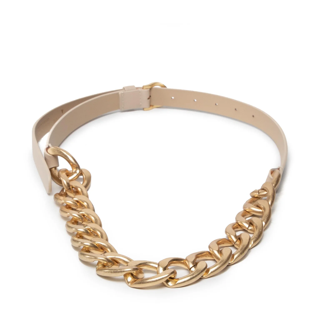 Patrizia Pepe Women Belt Occhielli Metallici Beige
