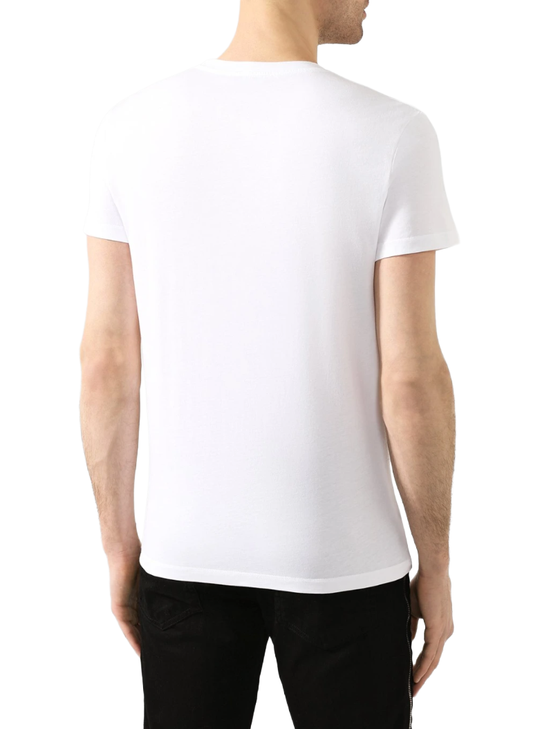 Balmain Men T-Shirt Balmain Paris Fluo White