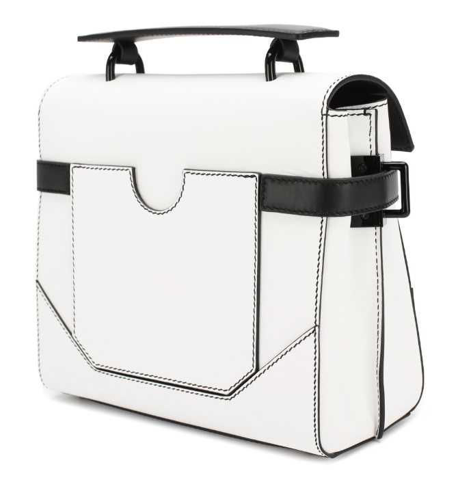Balmain Women Flap Over Shoulder Bag White