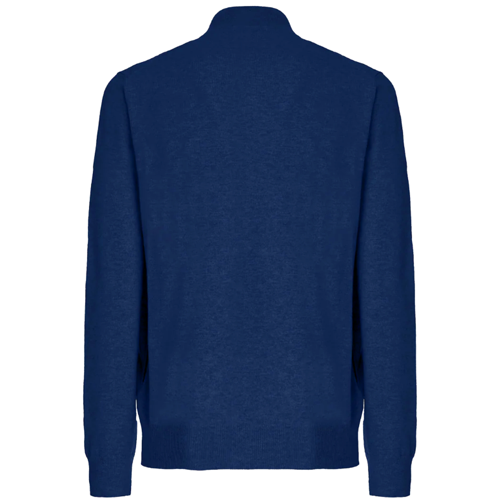 Malo Men Cardigan Zip Zaffiro Blue