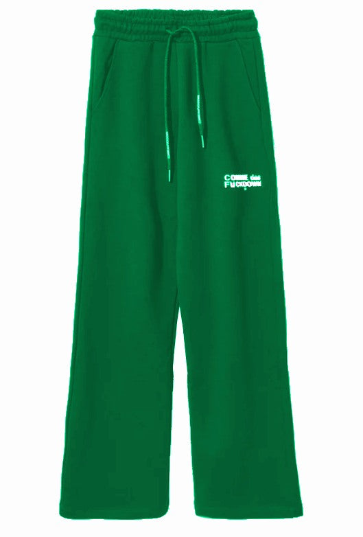 Comme Des Fuckdown Women Trousers Sweatshirt Green