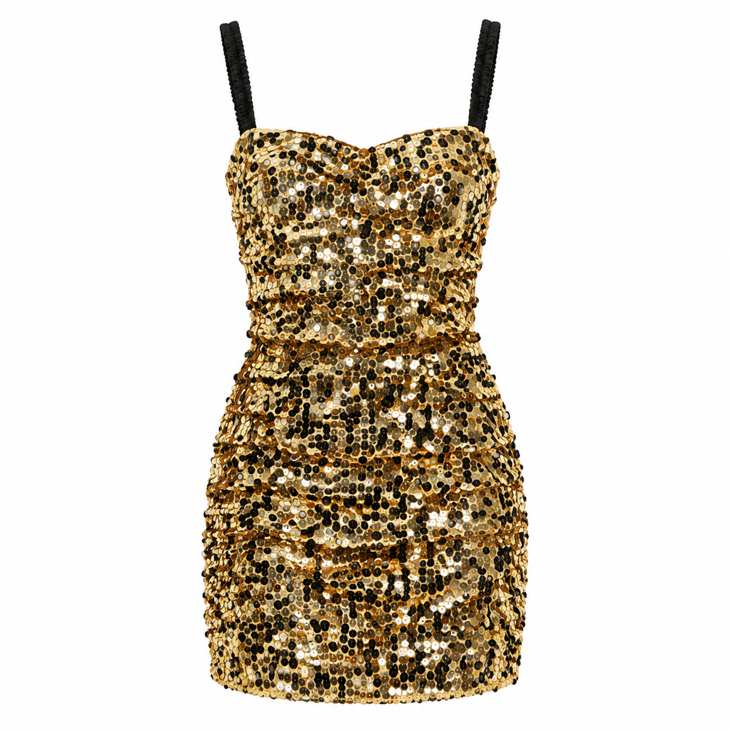Dolce & Gabbana Women Dress Paiettes Yellow