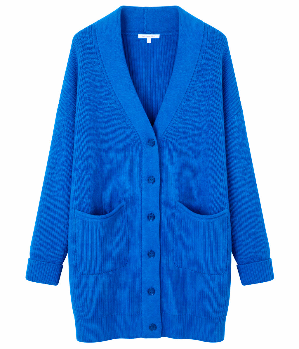 Patrizia Pepe Women Cardigan Long Knit Blue