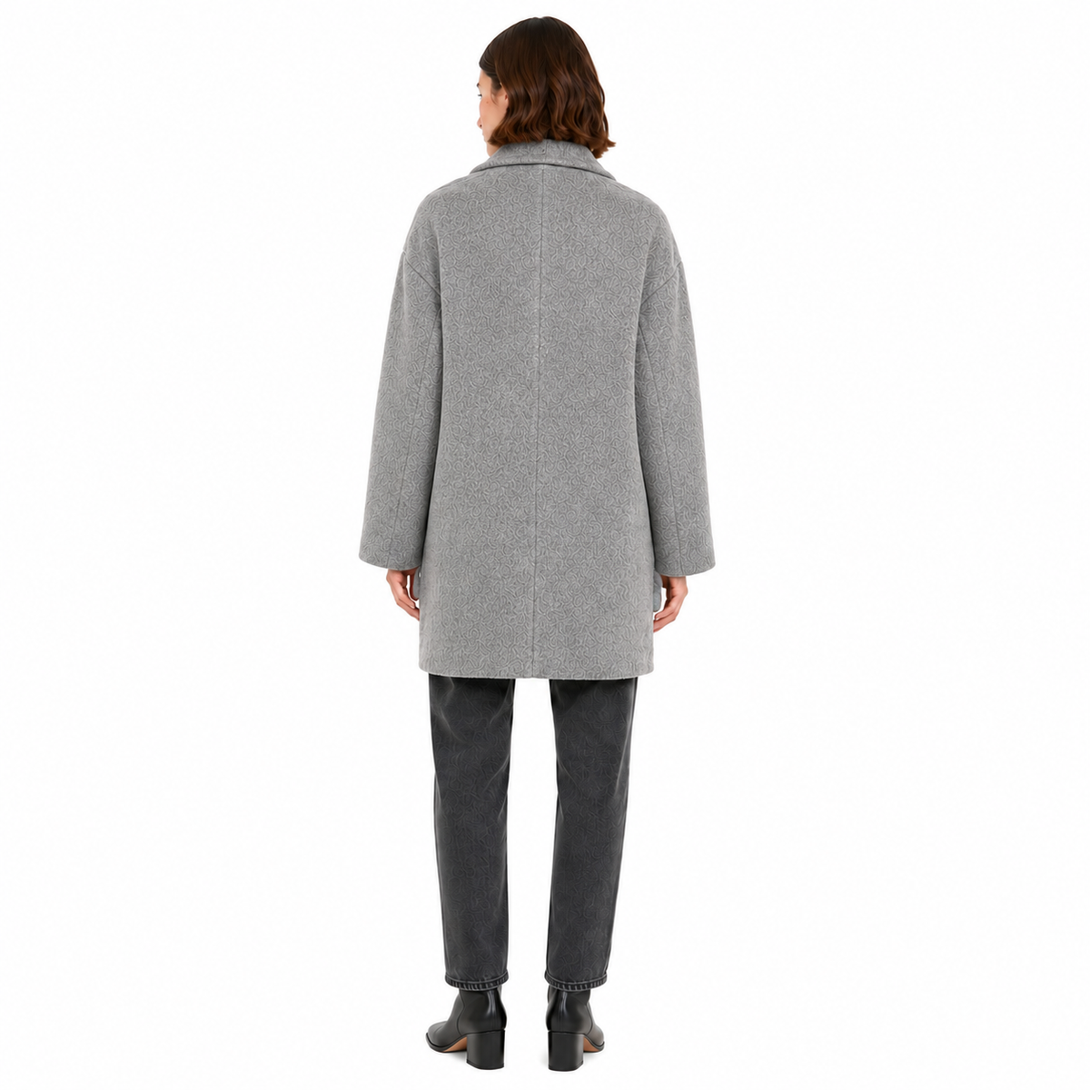 Bagutta Women Coat Wool Double-Breasted Grey