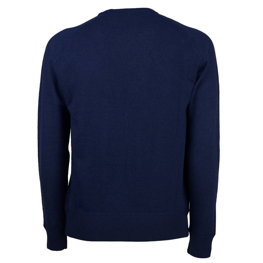 Emilio Romanelli Men Crew Neck Inchiostro Sweaters Blue