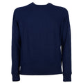 Emilio Romanelli Men Crew Neck Inchiostro Sweaters Blue