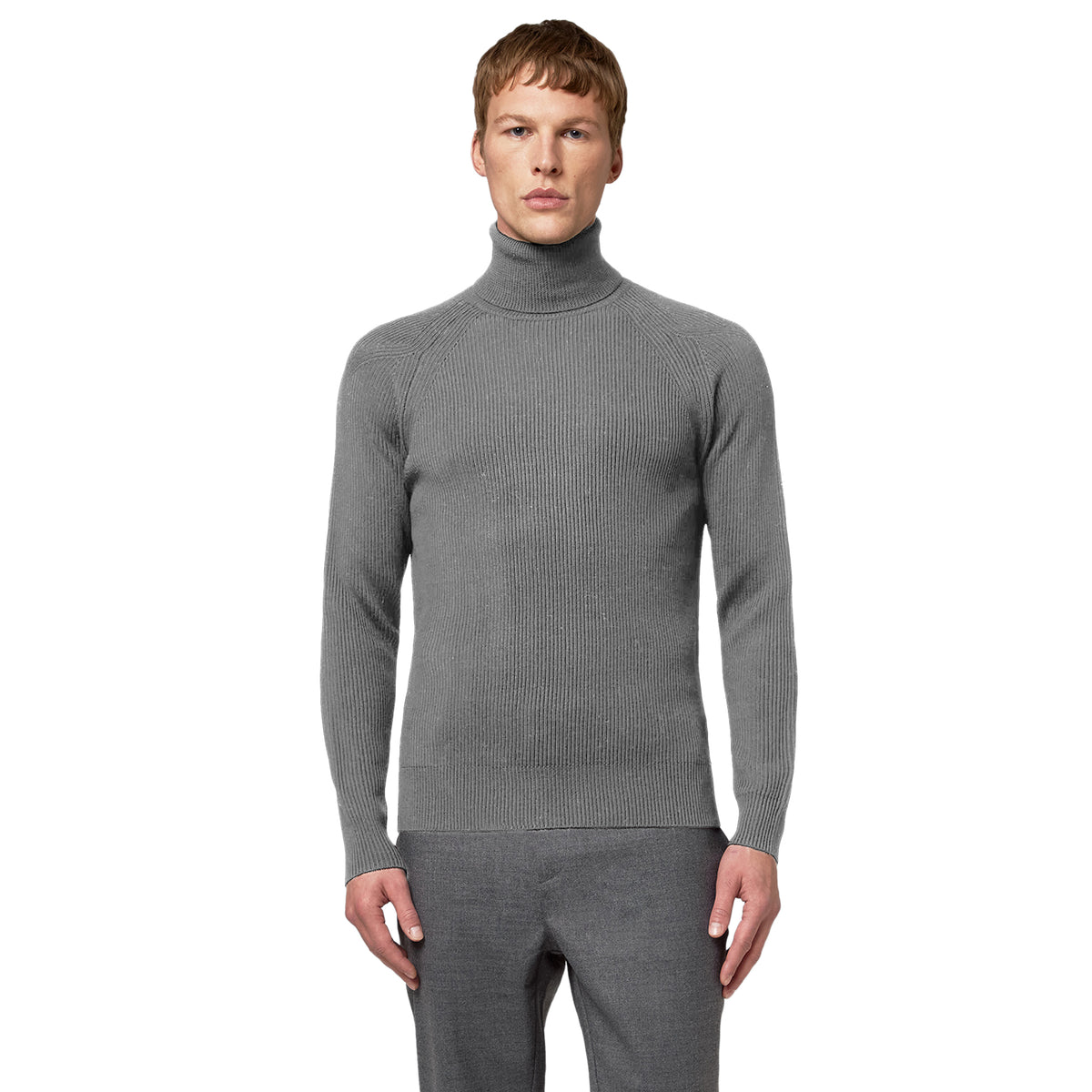 Alpha Studio Men Turtleneck Sella Merino Grey
