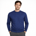 Emilio Romanelli Men Crew Neck Zaffiro Sweaters Blue
