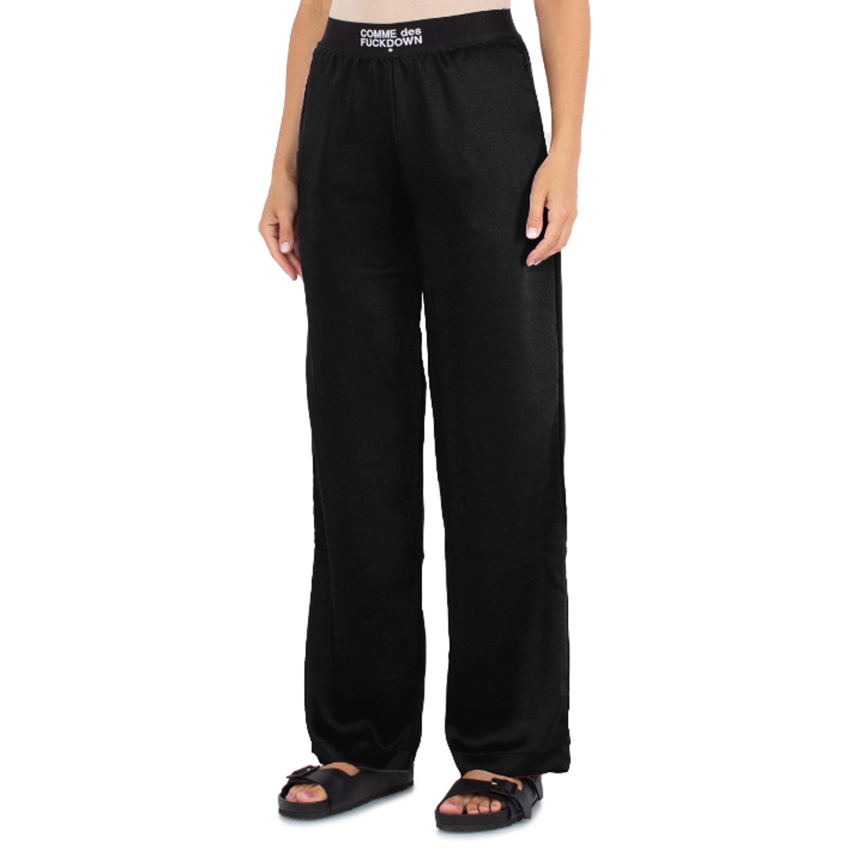 Comme Des Fuckdown Women Trousers Satin Black