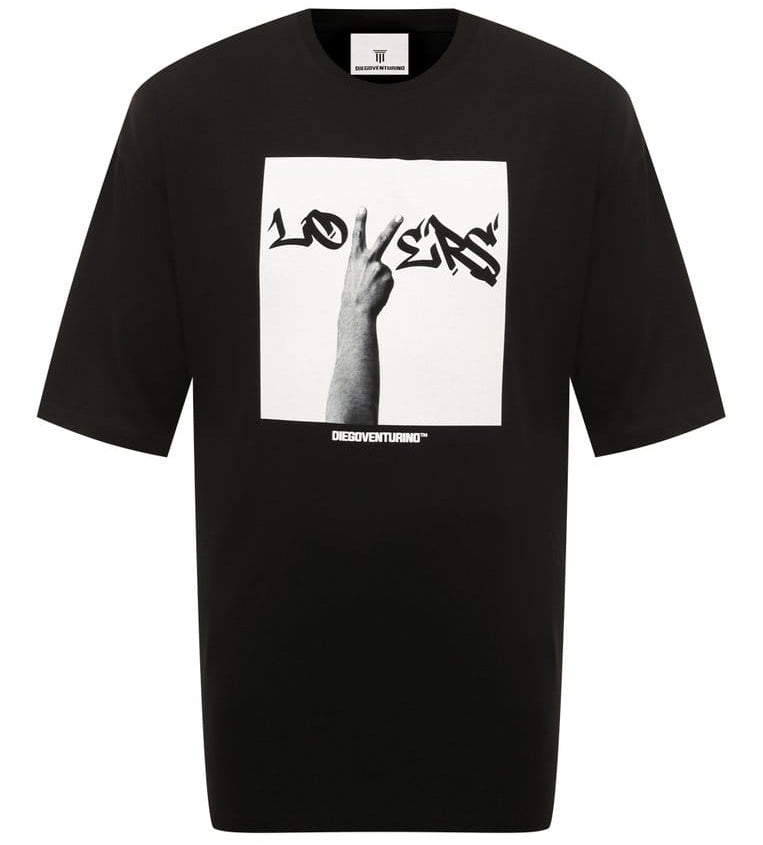 Diego Venturino Men T-Shirt Print Black