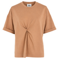 Alpha Studio Women T-Shirt Drapeggio Camel