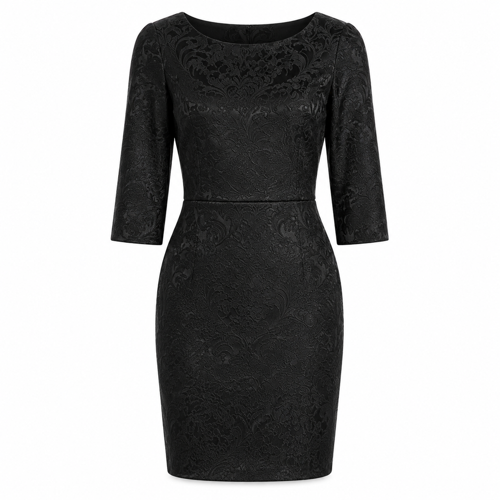 Dolce & Gabbana Women Dress Sleeve Short Embroidered Black