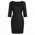 Dolce & Gabbana Women Dress Sleeve Short Embroidered Black