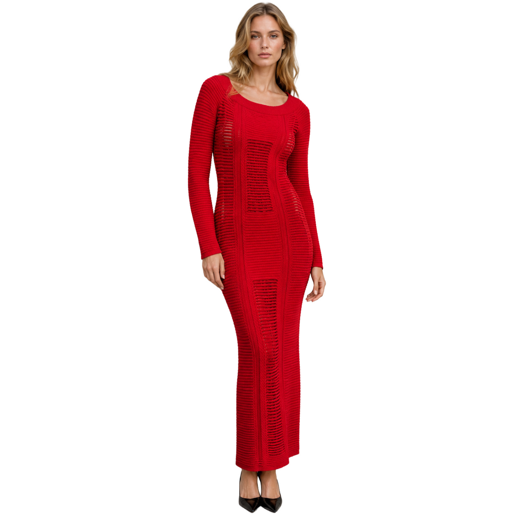 Balmain Women Dress Long Red