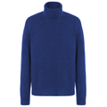 Malo Men Turtleneck Blend Cashmere Zaffiro Blue