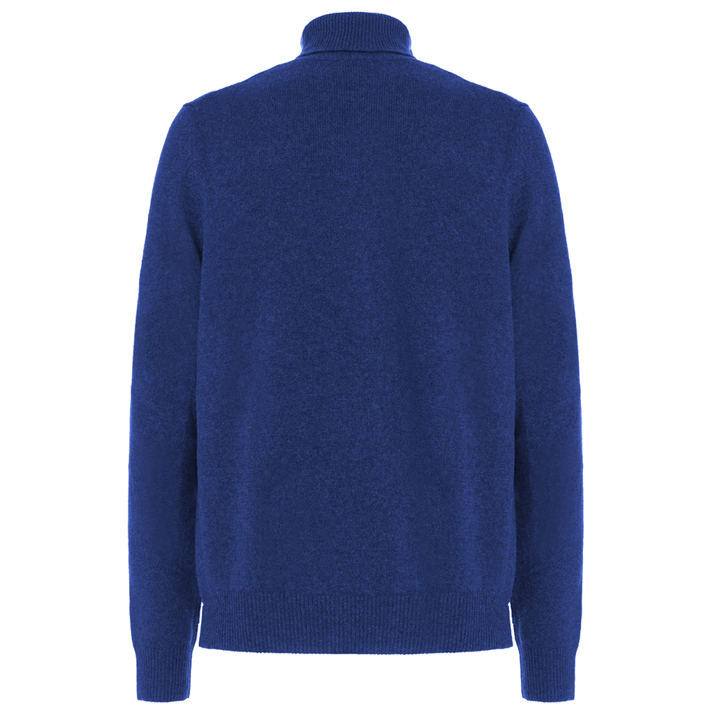 Malo Men Turtleneck Blend Cashmere Zaffiro Blue