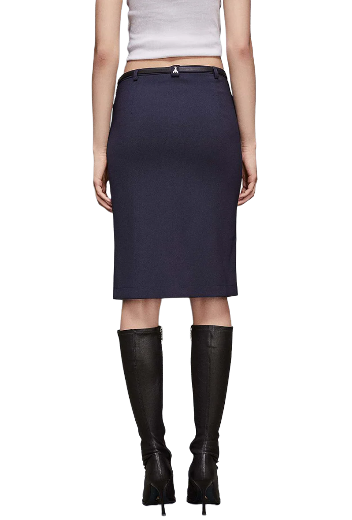 Patrizia Pepe Women Skirt Longuette Navy Blue