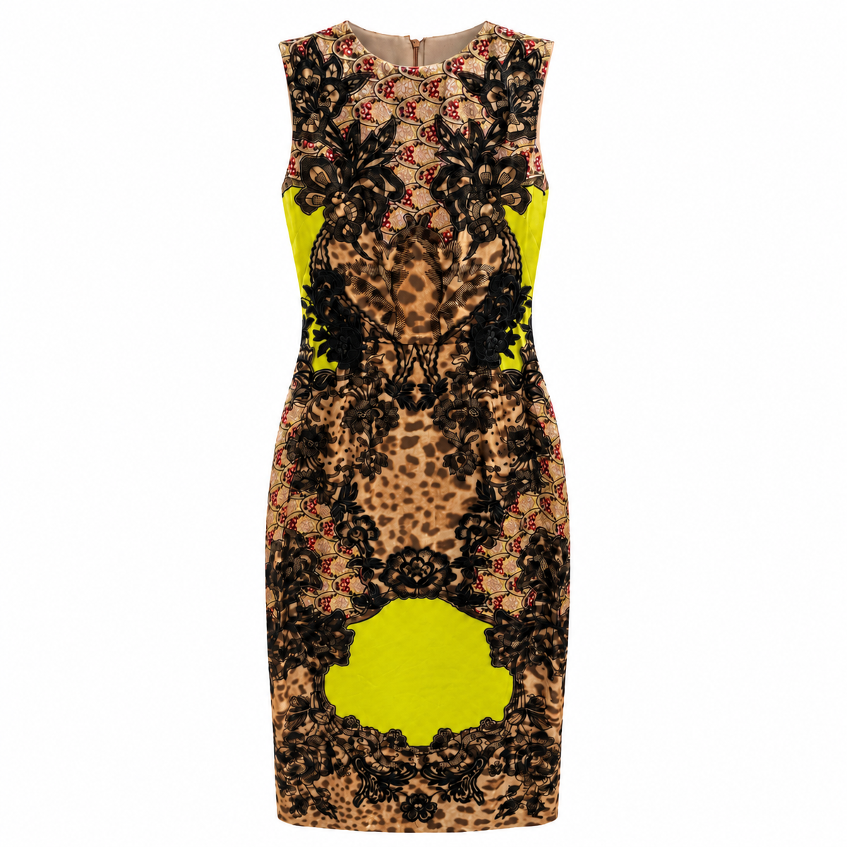 Dolce & Gabbana Women Dress Floral Lace Multicolor