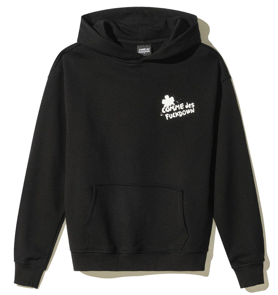 Comme Des Fuckdown Women Sweatshirt Hooded Tasca Black