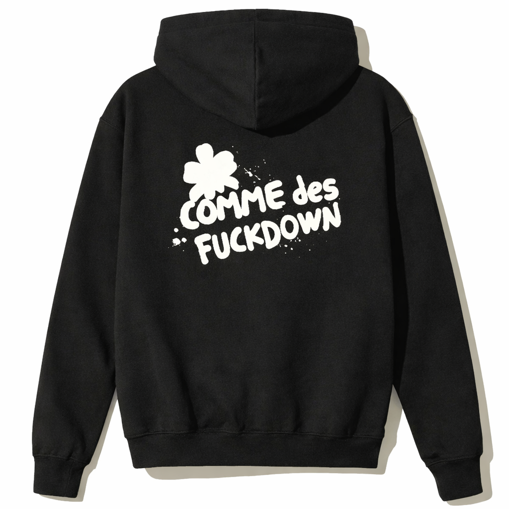 Comme Des Fuckdown Women Sweatshirt Hooded Tasca Black