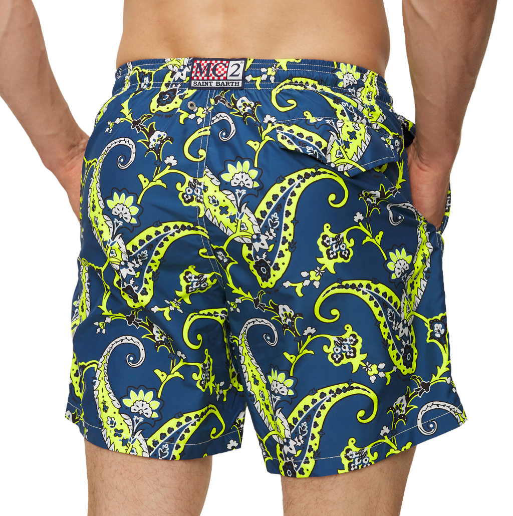 MC2 Saint Barth Men Lighting Indie Vibe Swimwear Blue