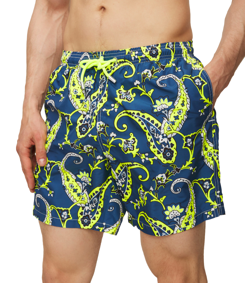 MC2 Saint Barth Men Lighting Indie Vibe Swimwear Blue