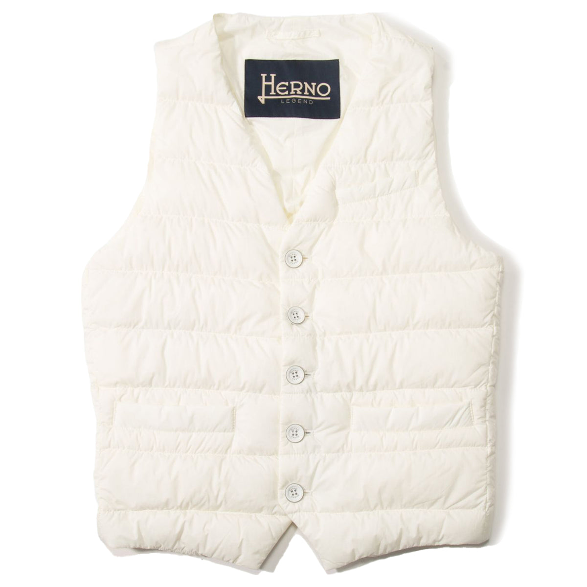 Herno Men Vest Down Jacket White